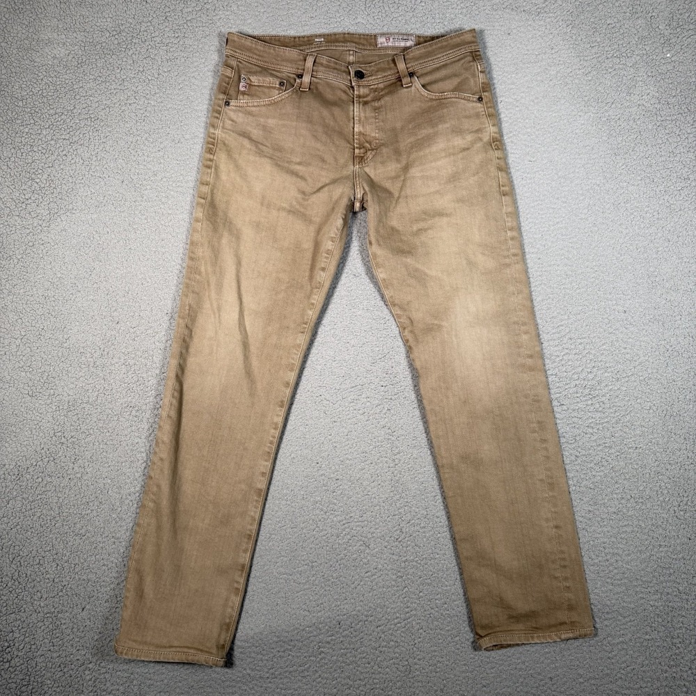 AG Adriano Goldschmied Jeans Mens 32x30 Brown Tellis Modern Slim Denim Preppy